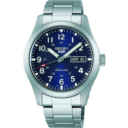 Seiko 5 Sports Ανδρικό Ρολόι Αυτόματο με Ασημί Μεταλλικό Μπρασελέ SRPG29K1