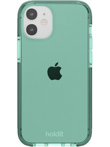 Holdit Seethru Θήκη Slim Back cover Σιλικόνης για iPhone 12 Mini (MagSafe/100% Vegan/Ανακυκλώσιμα Υλικά/Εco Friendly) Moss Green