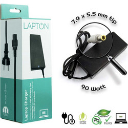 Lapton Φορτιστής Laptop 90W 20V 4.5A για Lenovo με Ενσωματωμένο Καλώδιο Τροφοδοσίας AC18