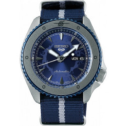 Seiko 5 Boruto & Naruto Ανδρικό Ρολόι Αυτόματο με Μπλε Υφασμάτινο Λουράκι SRPF69K1
