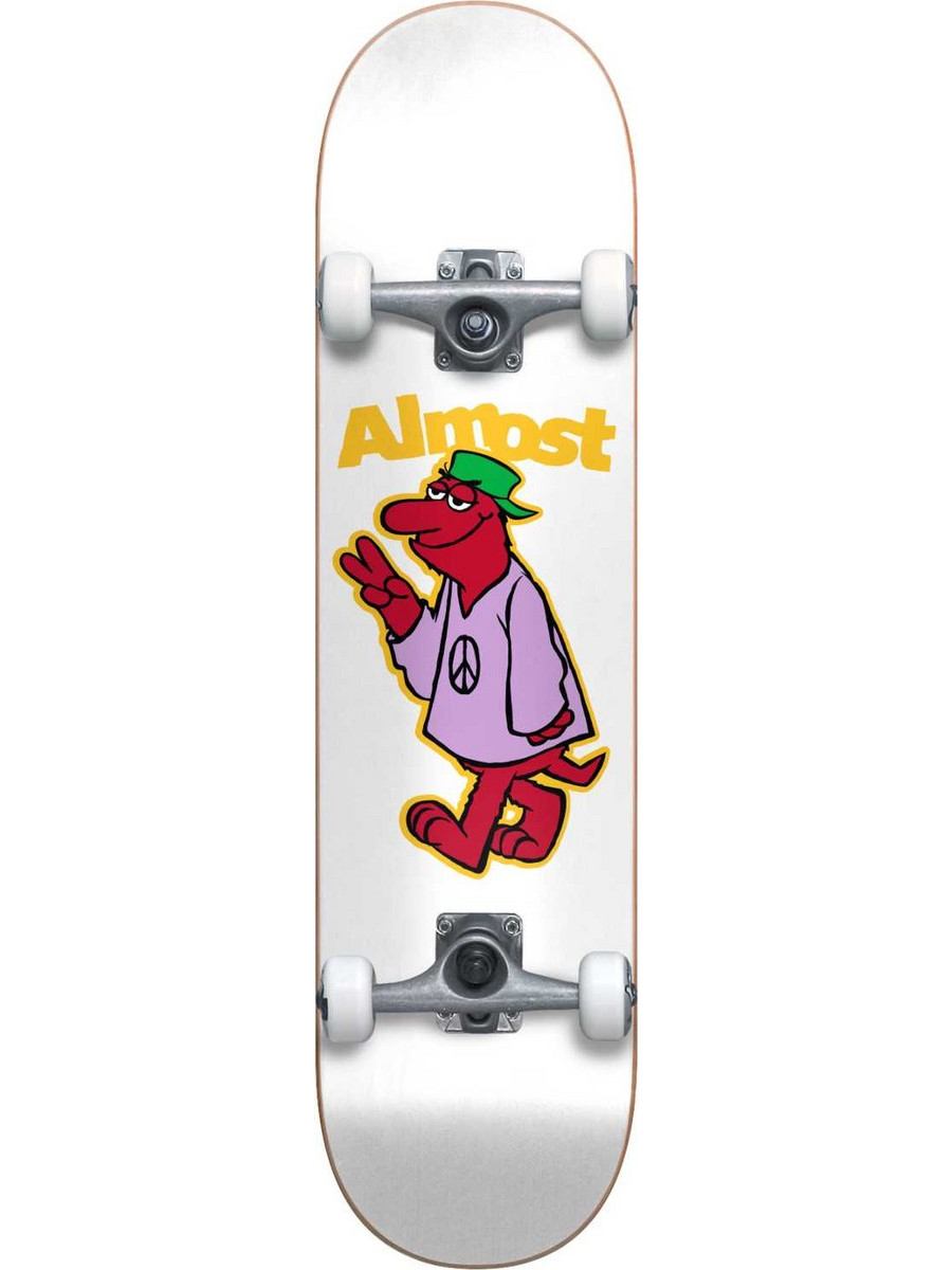 Almost Skateboards Peace Out Yth FP White 7.25