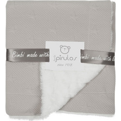 BimbiDreams Bimbi Pirulos New Stars Κουβέρτα Αγκαλιάς Βελουτέ 80x100 Γκρι