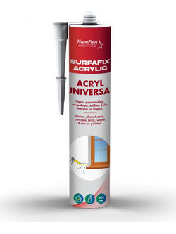 NANOPHOS Ακρυλικός Στόκος Nanophos Surfafix Acryl Βαφόμενος 280ml Λευκό