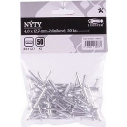 LOBSTER JAPAN Set of aluminum rivets 4x12.7mm 50pcs (108037)