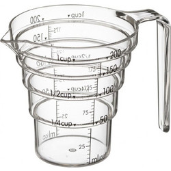 Μεζούρα Small LBTYMZK2546 12,5x8,5x8,7cm 200ml Clear-Black Yamazaki Tritan