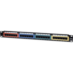 Intellinet 513678 Ethernet Patch Panel Rack 1U 19" 24 Θυρών Cat.5e Unshielded UTP