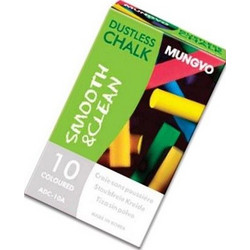 Mungvo Σετ 10τμχ Χρωματιστές Κιμωλίες Smooth & Clean