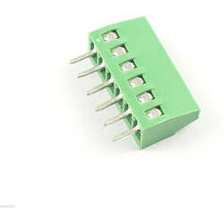 6 Pin 2.54mm 0.1" Universal Screw Terminal Block Connector
