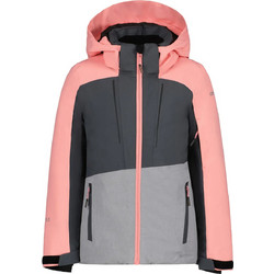 Icepeak Αθλητικό Παιδικό Μπουφάν Χειμωνιάτικο Softshell Αδιάβροχο Αντιανεμικό Ροζ Γκρι 50054839I-270