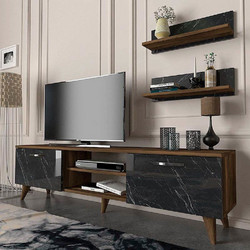 Megapap Έπιπλο Τηλεόρασης Ξύλινο Καρυδί Μ150xΠ30xΥ40.6cm Colin GP042-0007,2