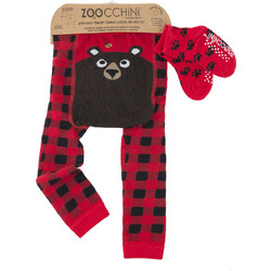 Grip+Easy Crawler Pants & Socks Set - Bosley the Bear - Zoocchini, bws-ZOO12508
