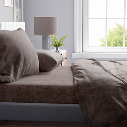 Παπλωματοθήκη Shadow 22 Brown DimCol Μονό 160x240cm Βαμβάκι-Πολυέστερ