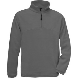 B & C Highlander Ανδρική Ζακέτα Fleece 1/4 Φερμουάρ Charcoal