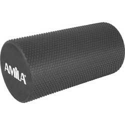 AMILA Foam Roller Pro Φ15x30cm Μαύρο