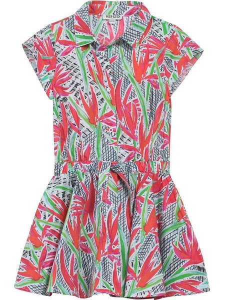 Kenzo Παιδικό Φόρεμα Floral Πολύχρωμο KF30005-76