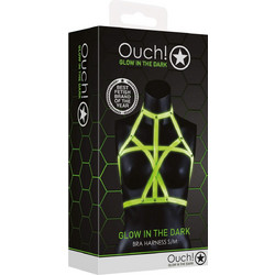 Ouch! Glow in The Dark Bra Harness Green