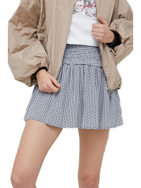 Pepe Jeans Μίνι Φούστα Υφασμάτινη Ψηλόμεση Μπλε PL901026-0AA