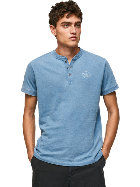PEPE JEANS 'RIDAAN' ΜΠΛΟΥΖΑ ΑΝΔΡΙΚΗ PM508701-501 (501/LT BLUE)