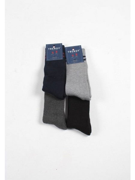 ΑΝΔΡΙΚΕΣ ΚΑΛΤΣΕΣ ΑΘΛΗΤΙΚΕΣ TRENDY PACK 4 ΤΕΜ ΑΣΟΡΤΙ Πολύχρωμο