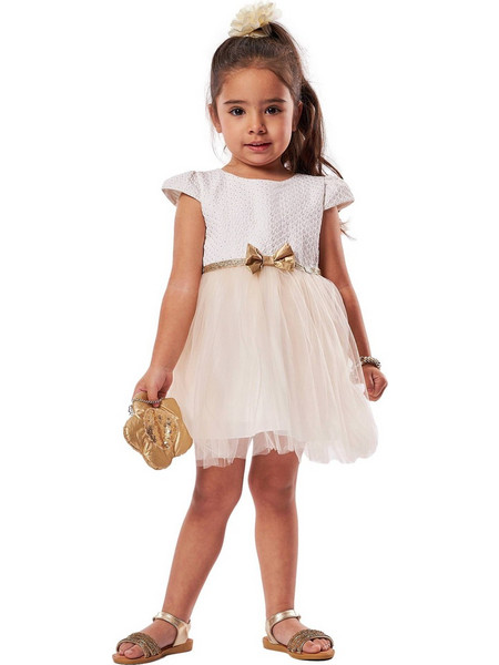 Ebita Παιδικό Φόρεμα με Τούλι Χρυσό 238276