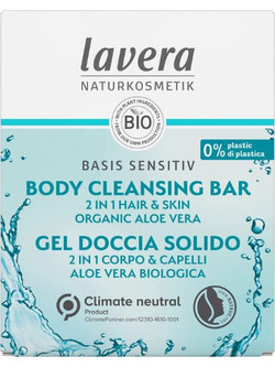 Lavera Basis Sensitiv Hydro Feeling Bar Φυτικό Σαμπουάν για Επανόρθωση 50gr