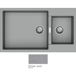 Macart Optimus N-200 Νεροχύτης Γρανίτη Αντιστρεφόμενος Croma 86x50cm