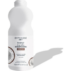 Byphasse Family Fresh Delice Coco Σαμπουάν για Προστασία Χρώματος για Βαμμένα Μαλλιά 750ml