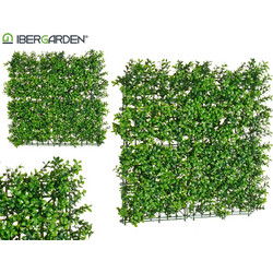 IberGarden Πλαστικός φράχτης με πράσινα φύλλα 50x50cm