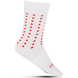 Κάλτσες ποδηλασίας | Demaraz | White Polka Dot | Λευκό