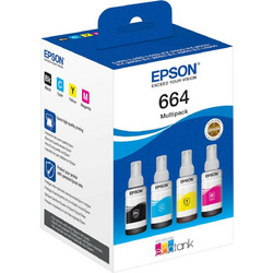 Epson 664 B/C/M/Y Πακέτο 4 Μελανιών Εκτυπωτή Inkjet