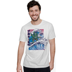 WEED LEAF SURF (Κοντομάνικο Ανδρικό / Unisex) - White