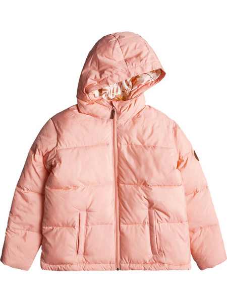 Roxy Παιδικό Μπουφάν Χειμωνιάτικο Puffer Κοραλί ERGJK03105-MEN0