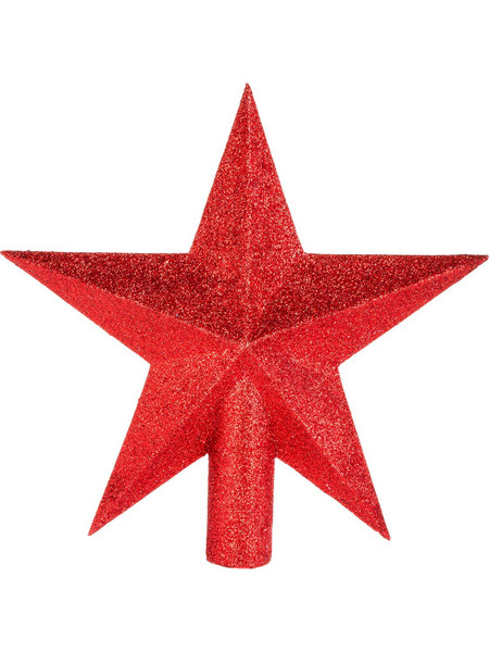 Χριστουγεννιάτικη Κορυφή Δέντρου 22εκ. A-S Glitter Red 184430