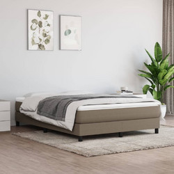 vidaXL Pocket Springs Taupe Διπλό 140x200cm 347798
