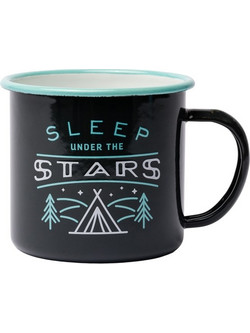 Κούπα Εμαγιέ Gentlemens Hardware Sleep Under the Stars 325ml Mαύρο
