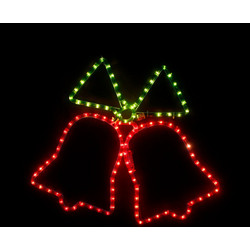 DOUBLE BELLS 108 ΛΑΜΠΑΚ ΣΧΕΔΙΟ 3m ΜΟΝΟΚΑΝΑΛ ΦΩΤΟΣΩΛ GREEN-RED ΜΗΧΑΝΙΣΜΟ FLASH IP44 55x55cm 1.5m - X083633112