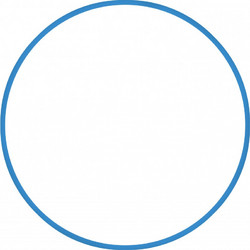 Χούλα-Χουπ HQ 60cm - Φ19mm - 230gr, Μπλε