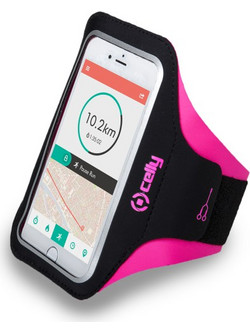Θήκη Μπράτσου Celly Armband XXL Universal 6.2'' Black/Pink