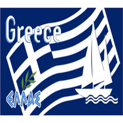 Πετσέτα Κουζίνας Υφασμάτινη σημαία Ελλάδα 40x40cm TOW40X40-13 - Tns