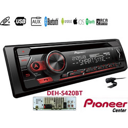 Pioneer DEH-S420BT Ηχοσύστημα Αυτοκινήτου Ράδιο CD 1DIN με USB & Bluetooth