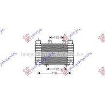 Ψυγειο INTER. 2,5-3,0 Tdci (245x198) Mazda P/U 2/4WD BT-50 06-13 - 029506200