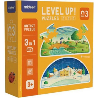 Παιδικό Puzzle Mideer Level Up 3 Artist series 25 + 30 + 35 Κομμάτια