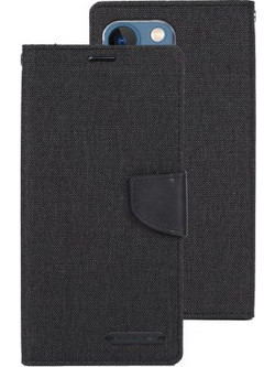 GOOSPERY CANVAS DIARY CASE IPHONE 14 PLUS - BLACK