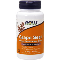 Now Foods Grape Seed 60mg 90 Κάψουλες