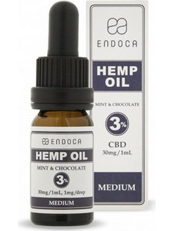 Endoca Hemp Oil 3% CBD Mint & Chocolate 10ml
