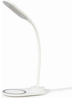 GEMBIRD DESK LAMP WITH WIRELESS CHARGER WHITE