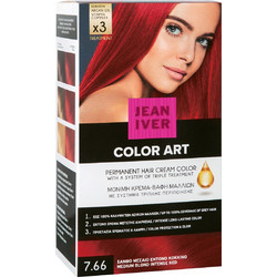 Jean Iver Cream Color 7.66 Ξανθό Μεσαίο Έντονο Μόνιμη Βαφή Μαλλιών 60ml