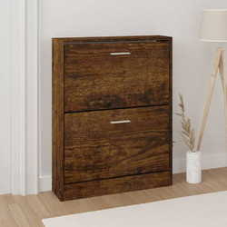 vidaXL Παπουτσοθήκη Ξύλινη Καφέ Μ59xΠ17xΥ81cm 342539