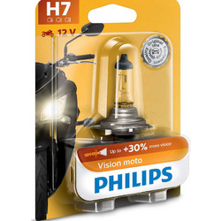 PHILIPS PHILIPS Λάμπα Μοτοσυκλέτας H7 VISION MOTO 12V 55W, 12972PRBW - 1τμχ 12972PRBW