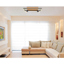 Φωτιστικό Σαλονιού Πλαφονιέρα Ida LED 18W 3000K 1150Lm Μέταλλο Μαύρο Ματ